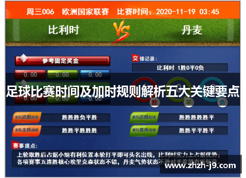 足球比赛时间及加时规则解析五大关键要点 足球比赛时间及加时规则解析五大关键要点